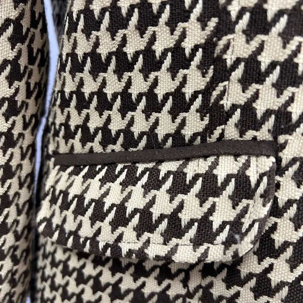 Joan Rivers Houndstooth Blazer with Gold Accents - Picture 4 of 8